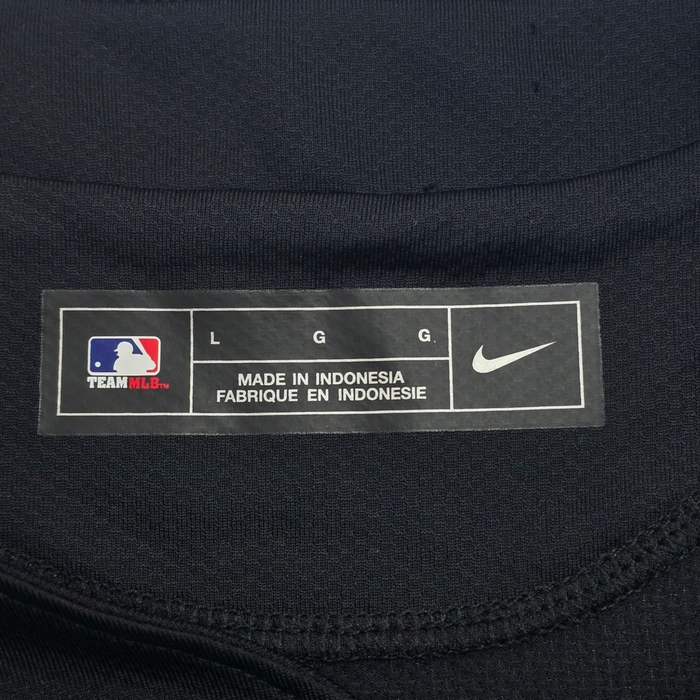 Nike Chicago White Sox MLB Henley Practice Jersey Mens Large Black Short Sleeve - Picture 3 of 11